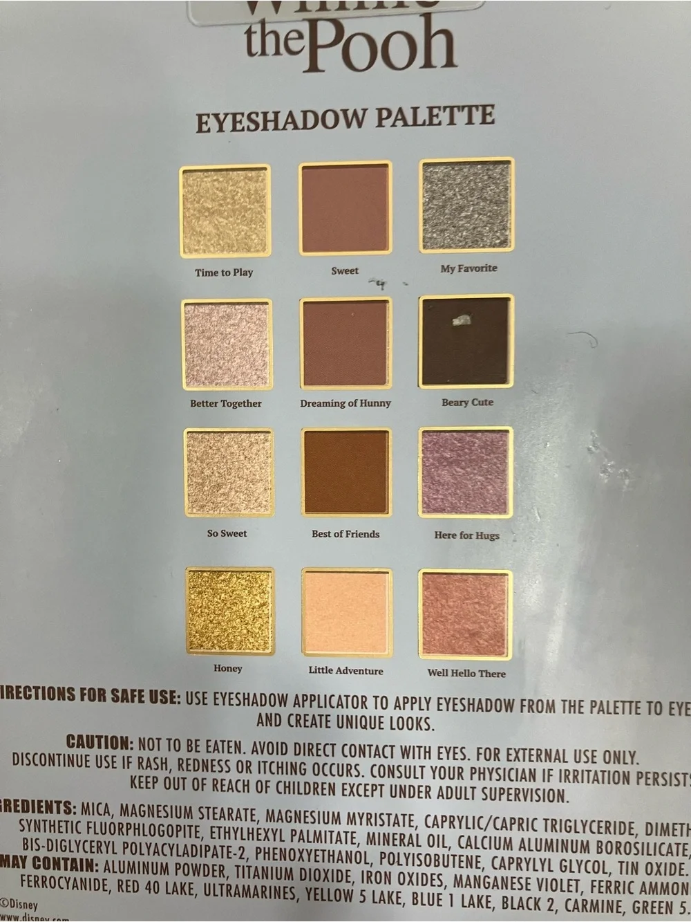 Winnie the Pooh Eyeshadow Palette